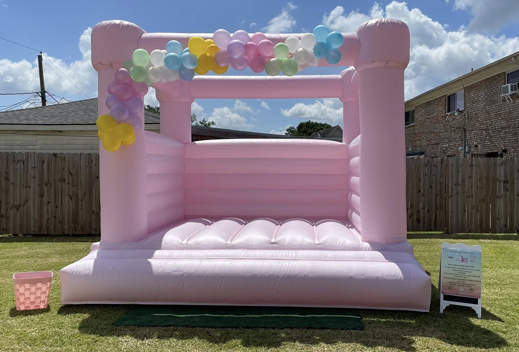 Nola Modern Bounce House setup 1