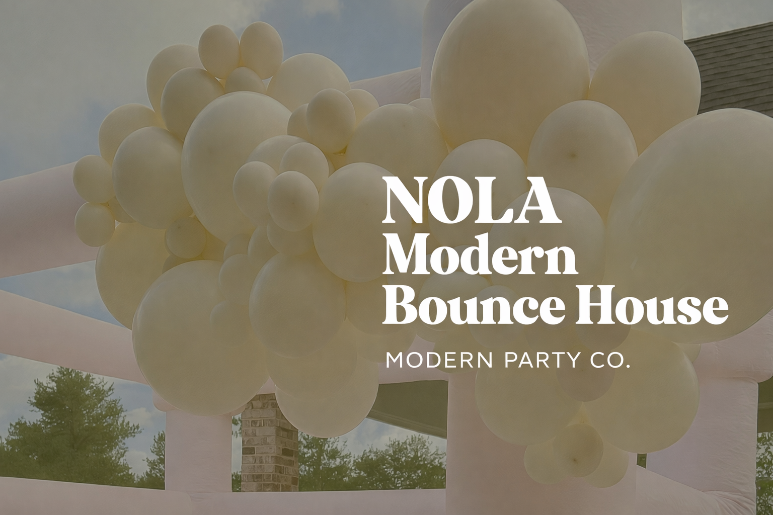 Nola Modern Bounce House setup 5