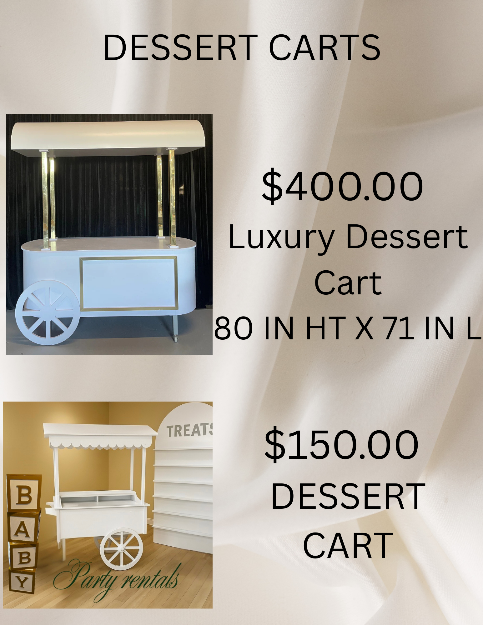 Dessert Carts